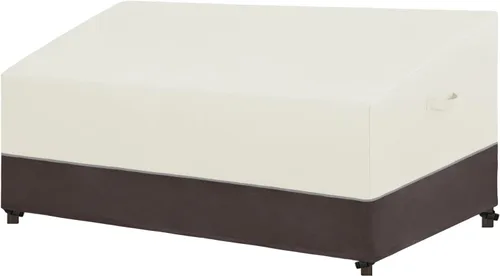 Miniatura 11 de Easy-Going Funda para silla de patio, resistente a los rayos UV, bicolor, impermeable, para muebles de exterior, con dobladillo reflectante