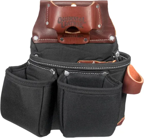 Occidental Leather OxyLights 3 Pouch Tool Bag with Tape Holder Negro