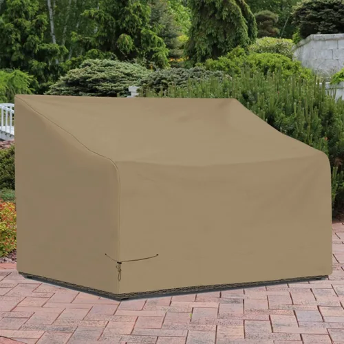 Miniatura 7 de SunPatio Fundas impermeables para sofá de patio, fundas resistentes para muebles de exterior, fundas de sofá biplaza con ventilación de aire/correas