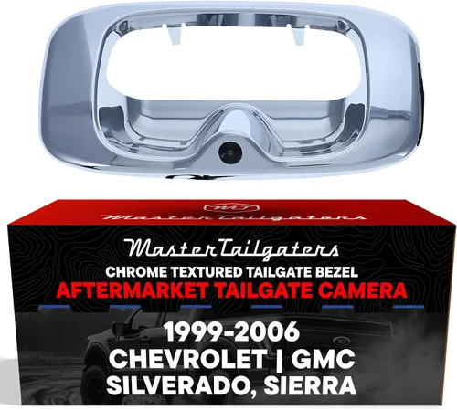 Miniatura 14 de Master Tailgaters Bisel negro para portón trasero con cámara de respaldo de repuesto para Chevrolet Silverado/GMC Sierra (1999-2006) IP68