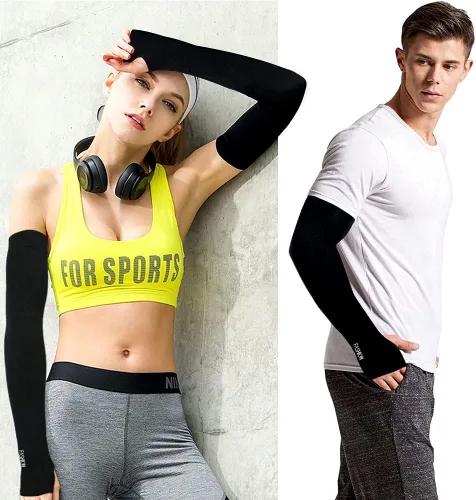 Miniatura 14 de beister 3/6 pares de mangas de brazo de enfriamiento UV protección solar unisex para deportes, ciclismo, golf, correr