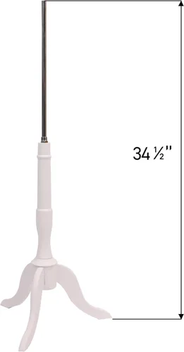 Miniatura 2 de SSWBasics Base de forma de modista de trípode de madera blanca