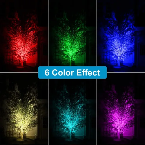 Miniatura 3 de T-SUN Luces de fuente solar sumergibles LED solares subacuáticas para estanque con cambio de color, focos de paisaje IP68 impermeables para jardín