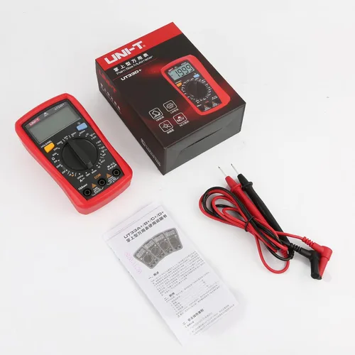 Miniatura 9 de UNI-T UT33D+multímetro del medidor del probador digital del bolsillo del LCD del tamaño de la palma