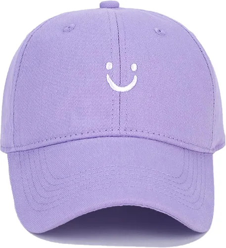 Miniatura 26 de Umeepar Gorra de béisbol con cara sonriente para mujeres y hombres, ajustable, de perfil bajo, de algodón, sin estructura, para papá