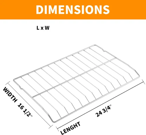 Miniatura 2 de Reemplazo de rejilla para horno DG75-01001C mejorada para piezas de estufa/horno Samsung, rejilla plana DG75-01001D para accesorios de horno Samsung