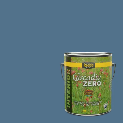 Miniatura 68 de Rodda Paint CASCADIA XL Pintura e imprimación satinada exterior en uno, cuarto de galón, Aquafir