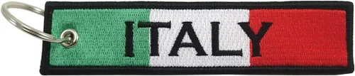 Miniatura 2 de Luso - Llavero de bandera de Italia, 100% bordado