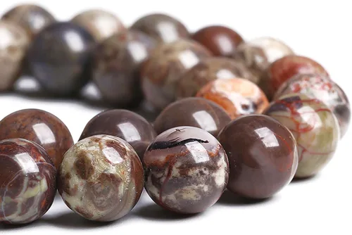 Miniatura 112 de 100 cuentas redondas sueltas de hematita negra de grado AAA para hacer joyas y pulseras