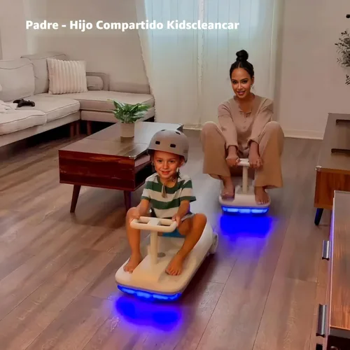 Miniatura 2 de Coche de Paseo Eléctrico de 12V con Diversión de Limpieza, 3 en 1 Gokart, Arranque Suave, 5 Velocidades Ajustables, Escoba Desmontable, Batería Gris