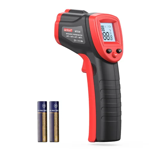 Wintact Termómetro Infrarrojo Pistola de Temperatura -58℉ a 1094℉, Pistola Digital IR de Temperatura Superficial, Pistola Térmica Láser Sin Contacto