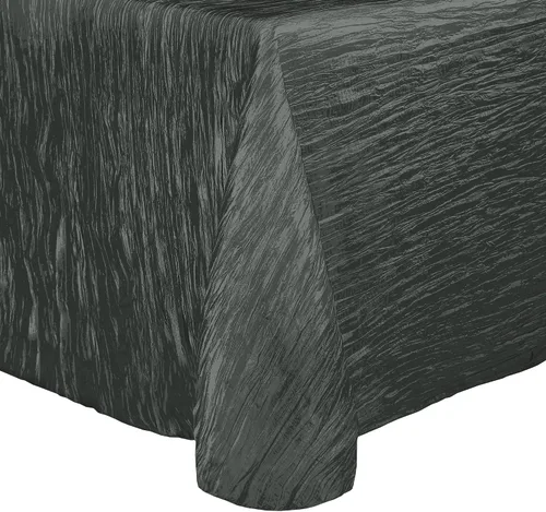 Miniatura 17 de Ultimate Textile Delano Crinkle - Mantel ovalado de tafetán (50 x 90 pulgadas), color negro