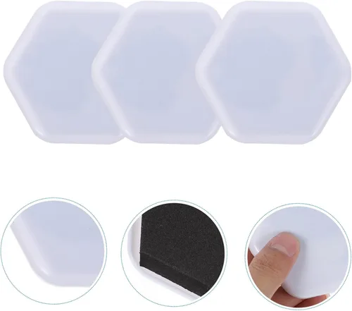 Miniatura 8 de Housoutil Protectores 8pcs Glide Pad Abs Funda protectora a prueba de agua Alfombra blanca