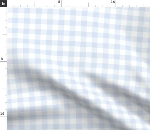 Miniatura 3 de Spoonflower Tela – Cuadros a cuadros Chambray Azul Blanco Clásico País Tradicional Impreso en Petal Signature Cotton Fabric by the Yard – Coser