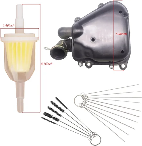 Miniatura 9 de Carburador 50/90 compatible con Polaris Predator 50/90 para Scrambler 50/90 para Sportsman 90, estrangulador manual de 90 cc y 100 cc con caja