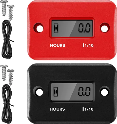 Miniatura 11 de 2 Piezas Medidor de Hora Inductivo para Motor de Gasolina Cortacésped Moto de Tierra Motocicleta Motocross Moto de Nieve Karting Marino ATV Barco