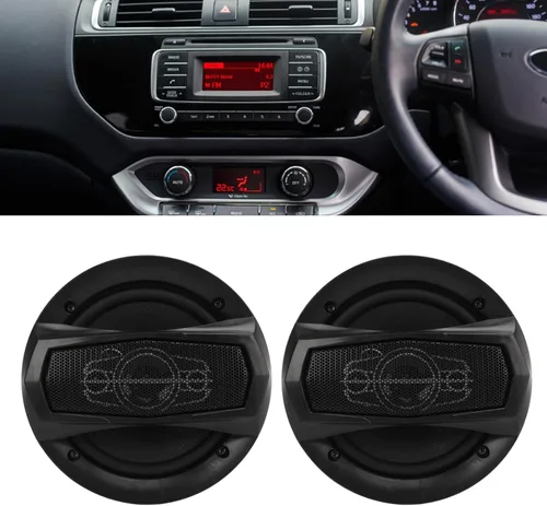 Miniatura 2 de 1 par de altavoces coaxiales del coche 6in altavoces 350W alta potencia negro para la actualización del automóvil