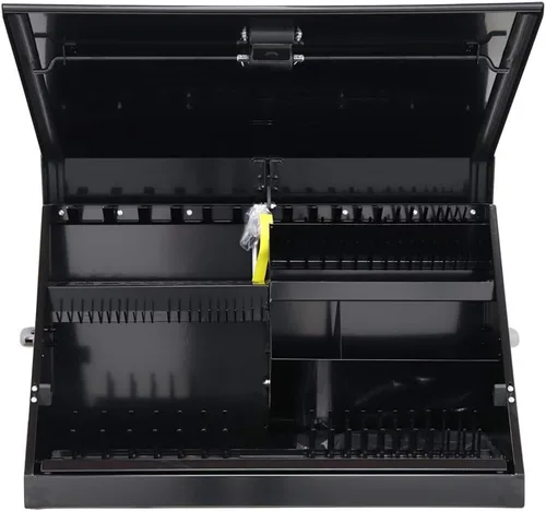 Miniatura 2 de Caja de herramientas portátil TV3015-30 pulgadas - Construcción de calibre 16 - Cofre de herramientas SAE y métrico - Caja de herramientas