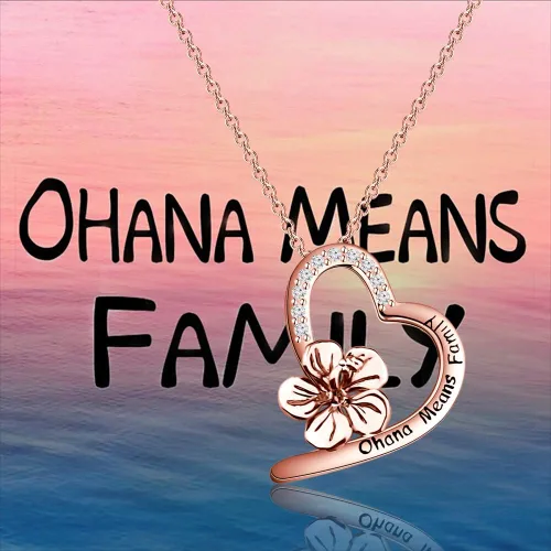 Miniatura 6 de FOTAP Ohana - Pulsera de flores de hibisco Ohana significa collar familiar OHANA Fans Jewelry BFF Jewelry