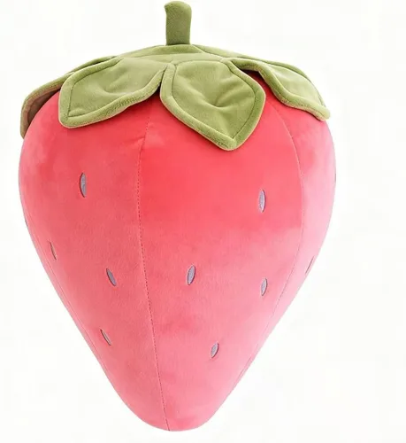 Miniatura 9 de Lindas almohadas de felpa de frutas para niños, de fresa, súper suaves, para niñas, juguetes (rosa, 7.8 pulgadas/7.9 in) Soft fruit plush pillow