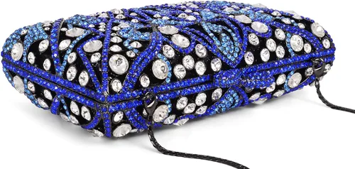 Miniatura 3 de MOSSMON Bolso de noche de lujo con diamantes de imitación para mujer para fiesta y boda
