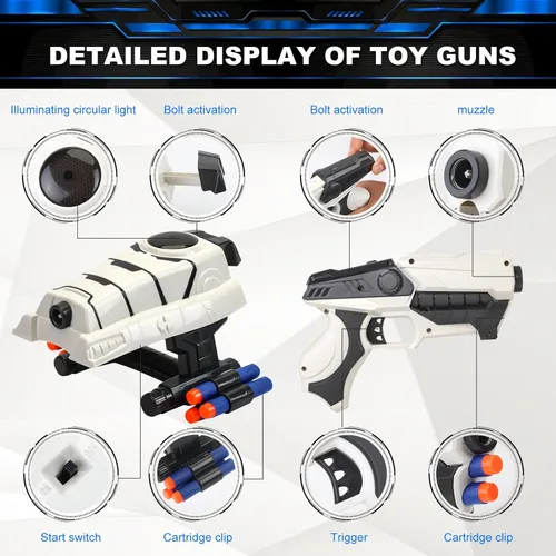 Miniatura 2 de Juguetes de Star Wars Stormtrooper Blaster de Espuma para Niños de 5, 6, 7, 8, 9+ Años, Juguetes de Guante de Poder de Superhéroe con 30 Dardos