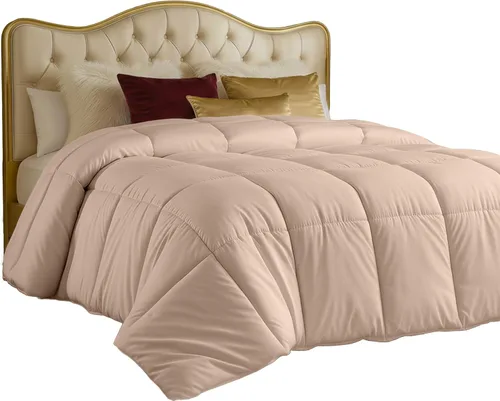 Utopia Bedding Edredones tamaño Queen, relleno de edredón para todas las estaciones, edredón alternativo de plumón cosido en caja con pestañas en