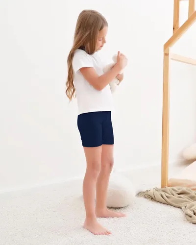 Miniatura 2 de Auranso Pantalones cortos de ciclismo para niñas, con volante de cartwheel, transpirables y de seguridad para debajo del vestido, pantalones cortos