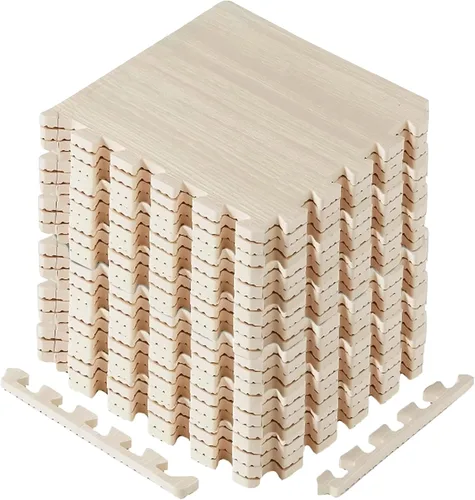 Miniatura 18 de Yes4All Alfombrillas Entrelazadas de EVA, Baldosas de Suelo tipo Rompecabezas, Acolchado de Suelo de Espuma con Borde para Muebles, Espacio