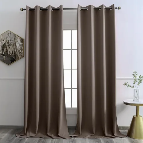Miniatura 29 de YGO - Cortinas verdes de 183 cm de ancho por 213 cm de largo para dormitorio - Cortinas opacas con ojales en la parte superior, extra anchas
