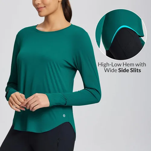 Miniatura 97 de BALEAF - Camisetas de sol de manga larga para mujer, con FPU 50+, para senderismo, ligeras, de secado rápido, protección contra rayos ultravioleta