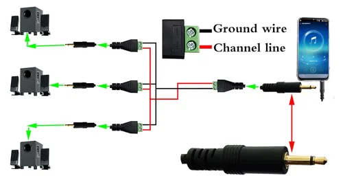 Miniatura 6 de Cable conector de bloque de terminales de tornillo de 0.138 in (1/8 pulgadas) 0.138 in TS mono macho a 2 pines/forma hembra tornillo cable adaptador