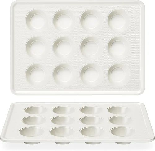 Miniatura 11 de HONGBAKE Mini molde para magdalenas de 48 tazas, molde pequeño para magdalenas, molde antiadherente prémium para hornear tarta de queso, apto