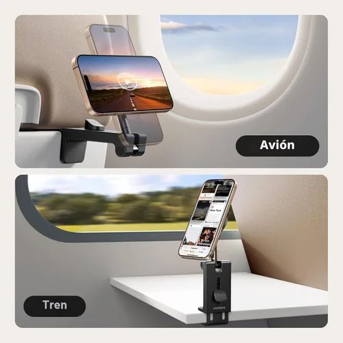 Miniatura 8 de UGREEN Magsafe Air Plane Travel Essentials - Soporte magnético para teléfono compatible con iPhone 17 Air 16 15 14 Plus 13 12 Pro Max Mini Magsafe