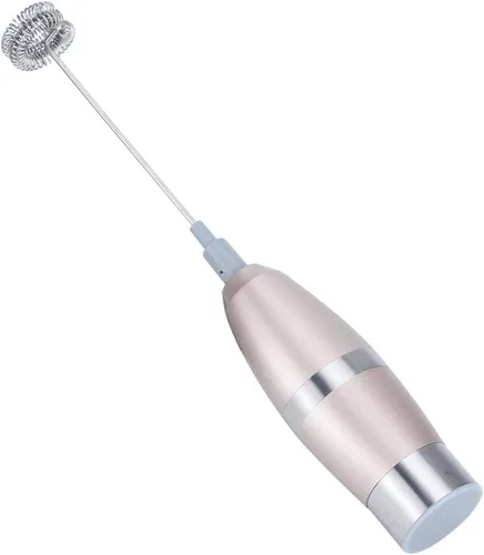 Miniatura 3 de Fdit Espumador eléctrico de leche, oro rosa, acero inoxidable, máquina de espuma con 2 cabezales mezcladores y cepillo de limpieza, para cafés