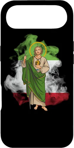 Miniatura 26 de Funda para iPhone 14 San Judas Tadeo con Bandera de México