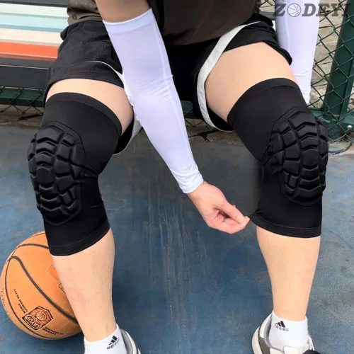 Miniatura 3 de Rodilleras de Lucha Libre Manga Corta para Rodilla, 2 Piezas Manga de Compresión para Rodilla para Fútbol Americano, Baloncesto, Voleibol