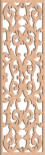Miniatura 196 de Meadville Paneles decorativos de pared de madera con calado, 9 3/8 pulgadas de ancho x 24 3/8 pulgadas de alto x 1/4 de alto, aliso