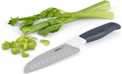 Miniatura 9 de Zyliss E920209 - Cuchillo para tallar cómodo, 7.3 in/7,25 pulgadas, acero inoxidable japonés, negro/blanco, cuchillo de cocina/cuchillo de carne