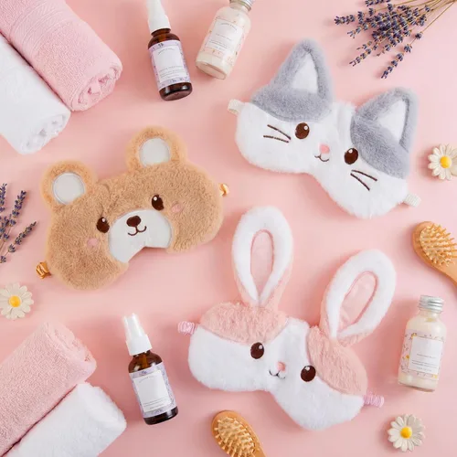 Miniatura 5 de Geyoga 3 piezas de antifaz de sueño para niños, niñas, cubierta suave para los ojos para dormir, cubierta de ojos para los ojos para niños Colorido