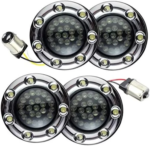 Miniatura 9 de Eagle Lights Kit de intermitentes LED de haz infinito de 2 pulgadas delanteras y traseras con cubiertas de anillo de luz LED de funcionamiento