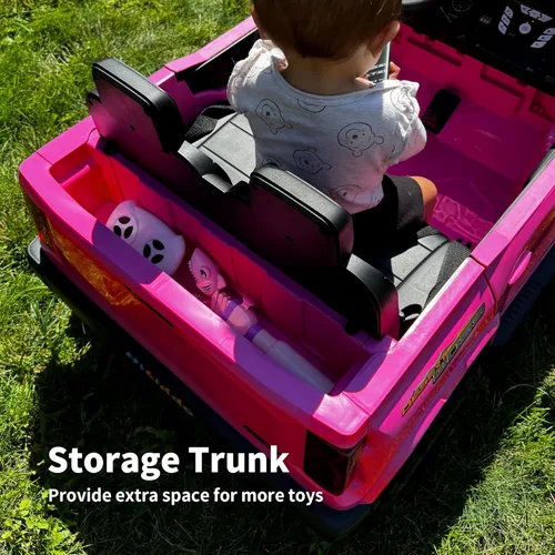 Miniatura 8 de Hikiddo - vehículo de paseo de 24 V y 10 Ah para niños grandes, SUV eléctrico de 4x4 y 2 plazas para conducir con control remoto, motores de 4x200W
