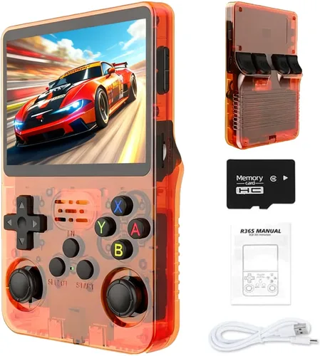 Miniatura 15 de Consola de juegos retro de mano R36S, pantalla HD IPS de 3.5 pulgadas, batería de 3200mAh, 128G con más de 20000 juegos integrados, más de 20