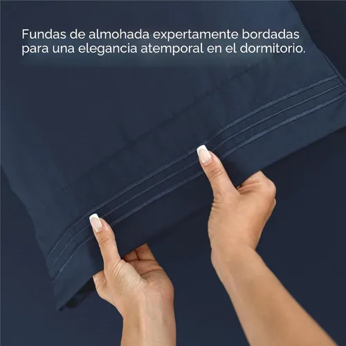 Miniatura 6 de Juego de sábanas de 4 piezas tamaño completo - Cómodas, transpirables y refrescantes - Juego de sábanas de lujo hotelero para mujeres, hombres, 18