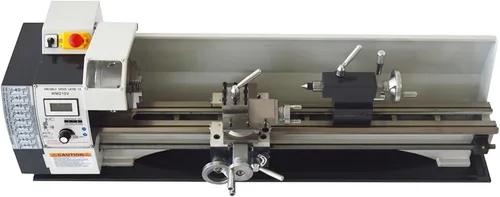 Miniatura 8 de Torno de metal de sobremesa de 8 "* 16", torno de metal de precisión de hilos métricos, mini torno 900W motor sin escobillas, velocidad variable