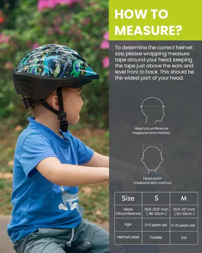 Miniatura 6 de OutdoorMaster Casco de bicicleta para niños, desde niños pequeños hasta jóvenes, casco de seguridad ajustable de unicornio para niños (edad 3-15)