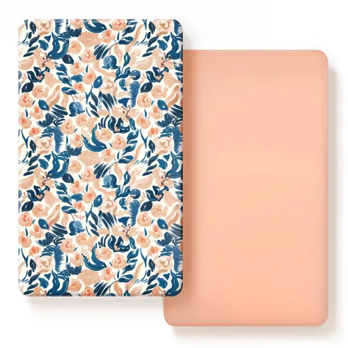 Miniatura 16 de GRSSDER Juego de 2 Sábanas Ajustables de Punto de Jersey Elástico Ultra Suave para Cuna, Se Adaptan a Todos los Colchones Estándar para Cuna de Rosa