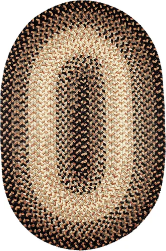 Miniatura 13 de Rhody Rug Easy Living EL33 Taupetone - Alfombra ovalada trenzada de 4 x 6 pies, decoración del hogar, tapete para piso o dormitorio, de fácil