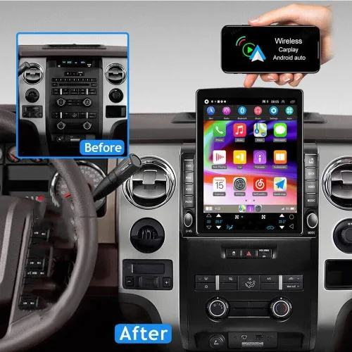 Miniatura 3 de Estéreo de coche de doble DIN 4G+64G para Ford F150 2009-2014 con Carplay inalámbrico y Android Auto, pantalla táctil de 9.7 pulgadas Android 13