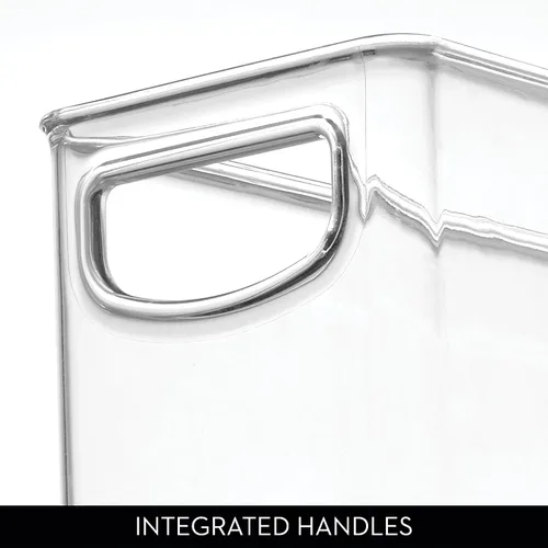 Miniatura 5 de iDesign - Contenedor apilable de plástico reciclado, perfecto para guardar bolsas de leche materna, transparente
